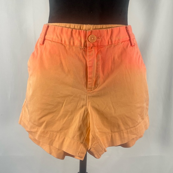 Gap Neon Orange Ombre shorts, size 4
Flat Front; Zipper Fly closure, pockets - Picture 9 of 9